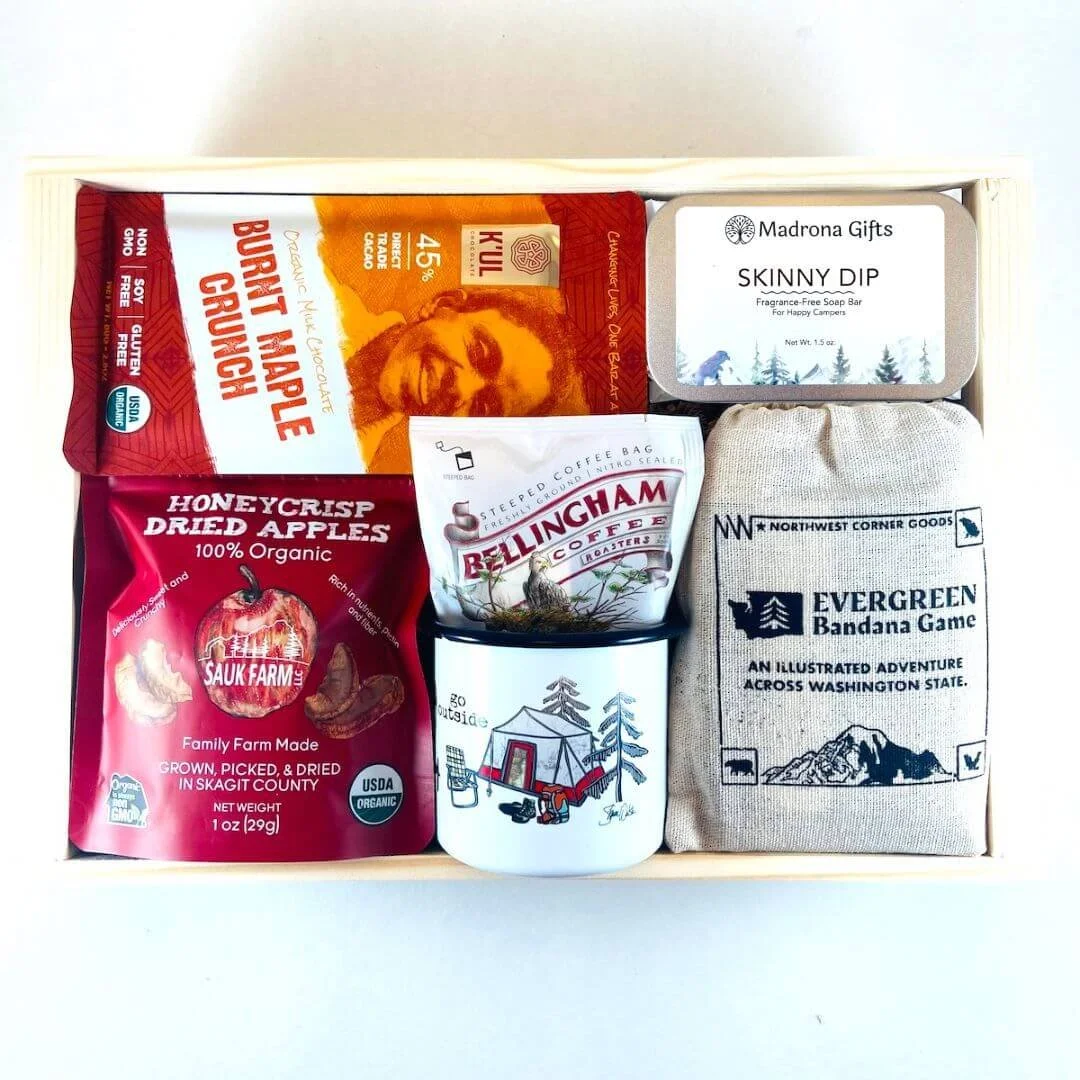 Happy Camper Gift Basket | PNW Camping Gift Basket — Madrona Gifts